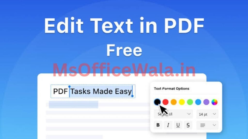 PDF Edit in ms word