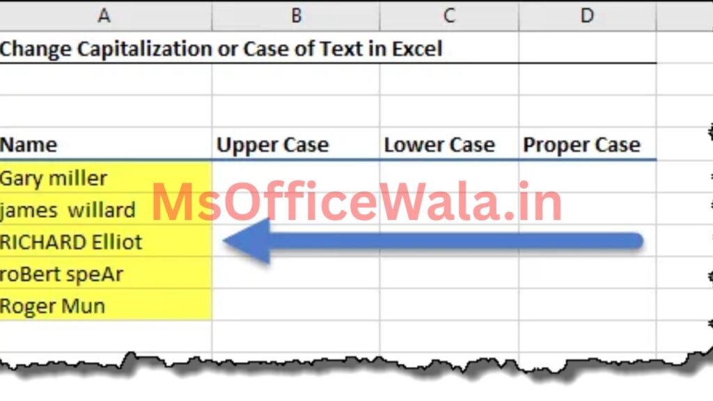Excel में Text को UPPERCASE, lowercase और Proper Case में कैसे बदलें?