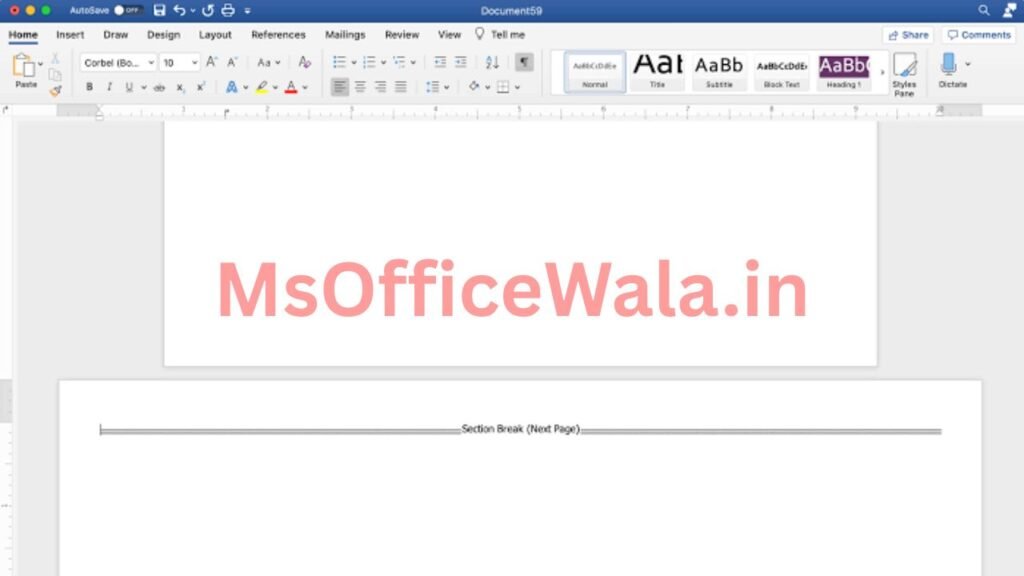 MS Word में एक Page को Landscape और बाकी Pages को Portrait कैसे रखें?