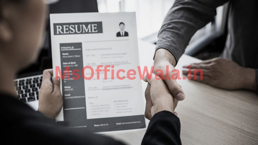 Professional Resume in ms word