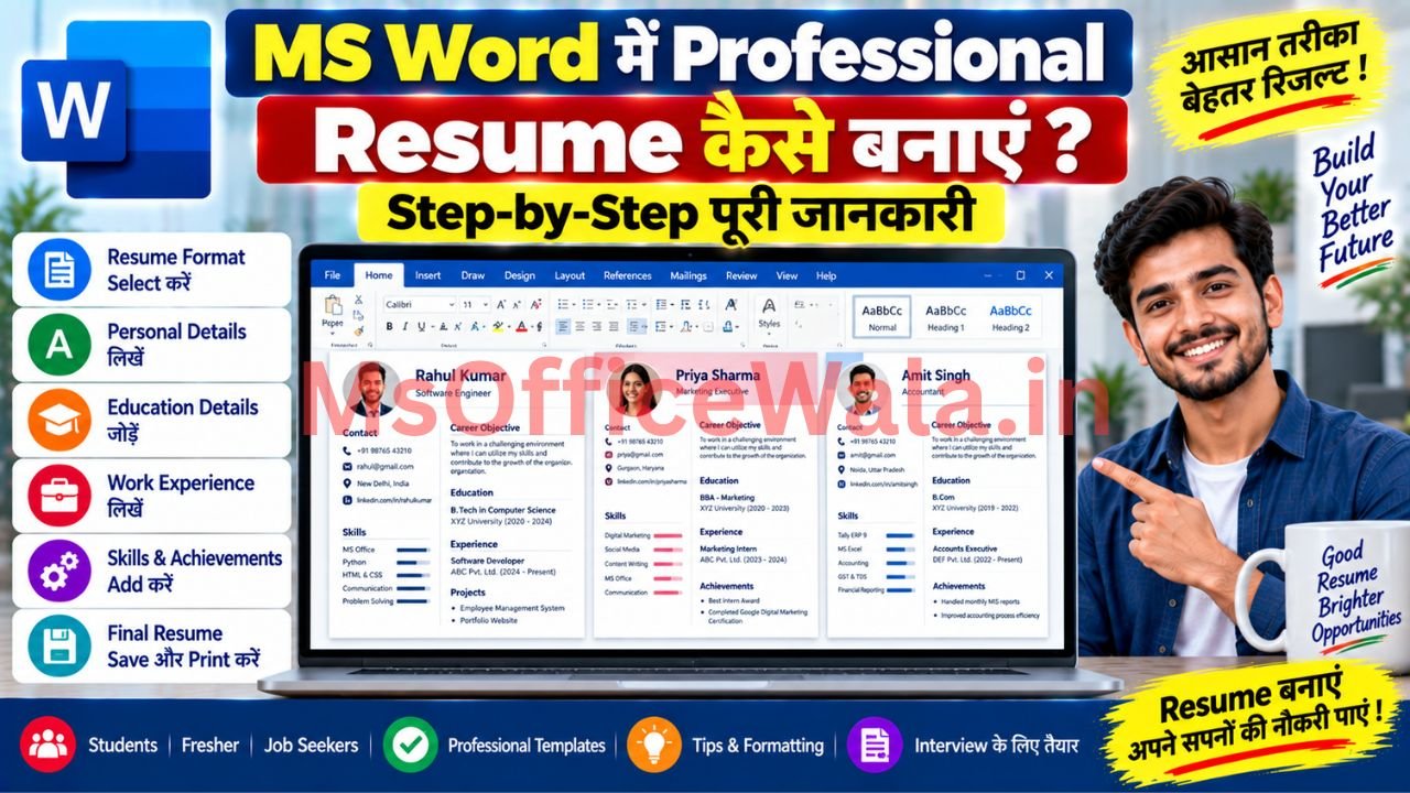 Professional Resume in ms word